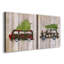 Classic Auto Christmas III - ensemble de 2 impressions sur toile tendue-1491952290