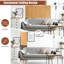 Millings 180cm W x 180cm H 4 - Panel Solid Wood Folding Room Divider