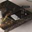 Table basse carrée en marbre de style luxueux-1278827352