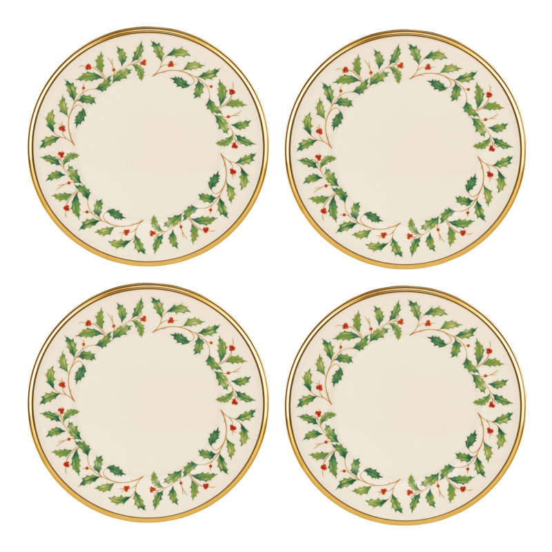 Holiday Salad Plates, Set Of 4