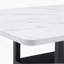 Ensemble de table et chaises, table de salle à manger avec tablette de rangement et chaises capitonnées
