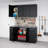 Watse 16” Wide White Storage Cabinet, Base Cabinet with 1 Drawer and 1 Adjustable Shelf for Garage, Cabinet, Kitchen, Home Office, 16”W x 36”H x 24”D, Black-1122573269