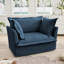 Fauteuil d'appoint en chenille avec 2 coussins décoratifs-118676500
