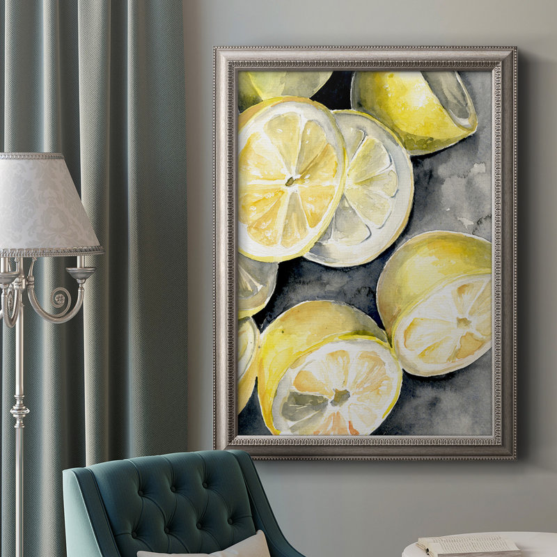 «Lemon Slices II», reproduction sur toile encadrée, H 20 po x l 16 po x P 2,5 po