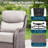 8 Pieces Patio Furniture Set, Outdoor Wicker Sofa Couch With Swivel Chairs 41" Fire Pit Table, All Weather High Back Modern Conversation Sets, Grey Rattan-71107455-71107449