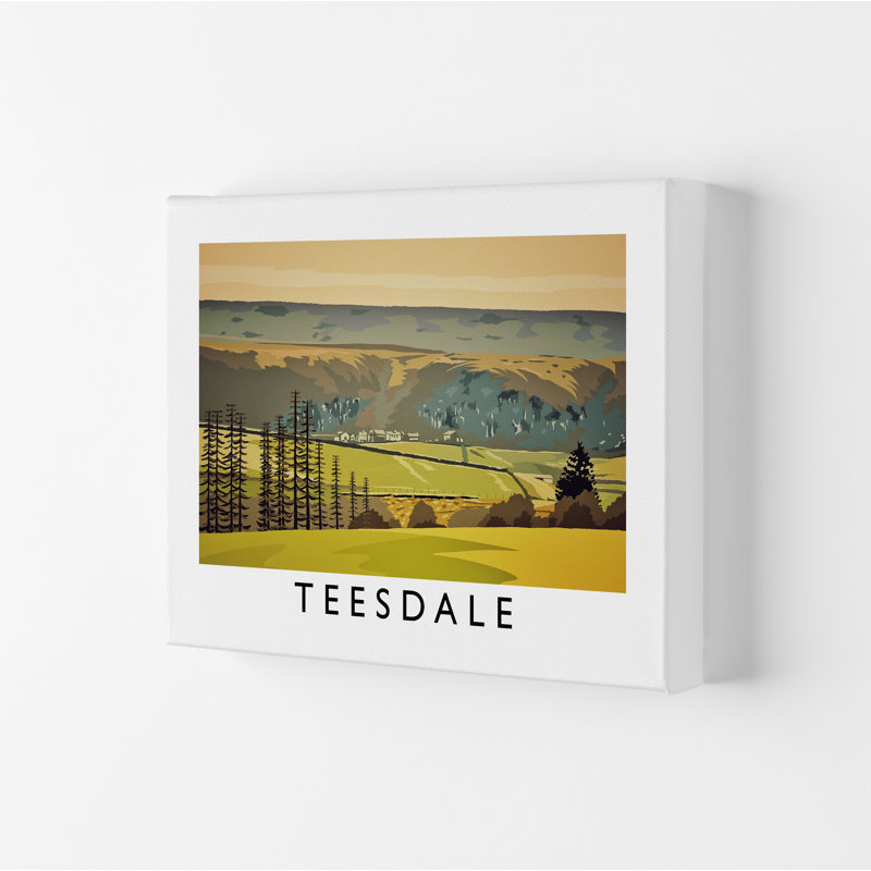 Teesdale by Richard O'Neill - Print, Wrapped Canvas, 29.7cm H x 42cm W x 4cm D