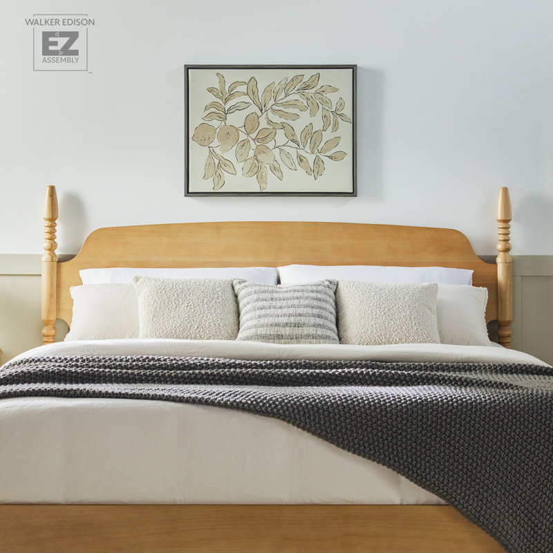 Vivienne Traditional Easy Assembly Solid Wood Turned Spindle Bed