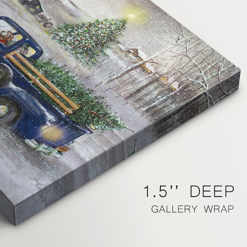 Souvenirs d'hiver - Cavas enveloppés de galerie, H 8 po x l 12 po