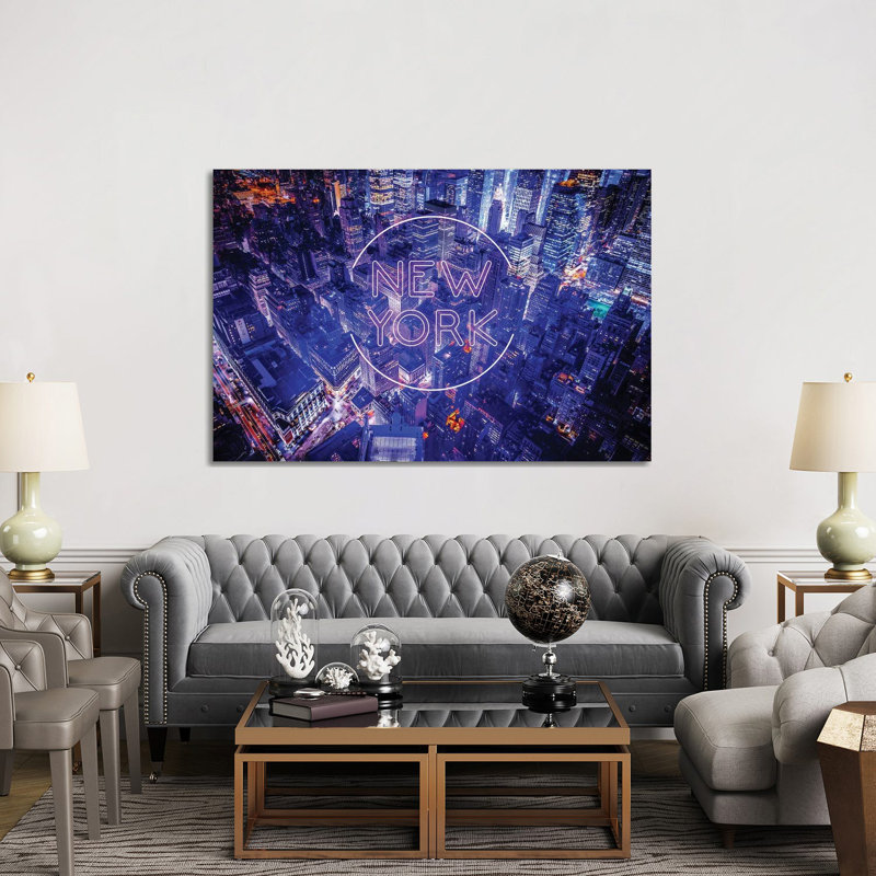 New York By Night by Donnie Art - Gallery-Wrapped Canvas Giclée on Canvas, 101.6 cm H x 66.04 cm W, No Frame