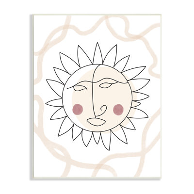 Boho Sun, dessin de raies solaires par Lil 'Rue - impression