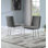 Chaise d'appoint rembourrée en velours Stansté