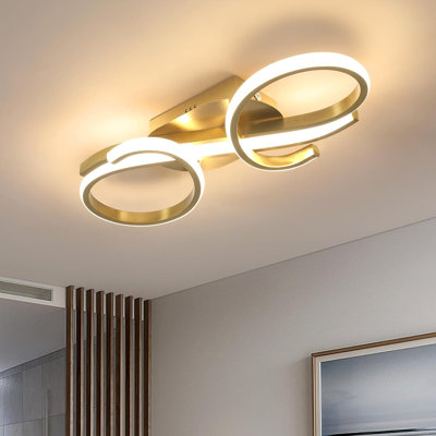 Darlys 2-Light LED Semi Flush Mount Light