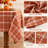 60" x 84" Orange Checkered Fall Tablecloth