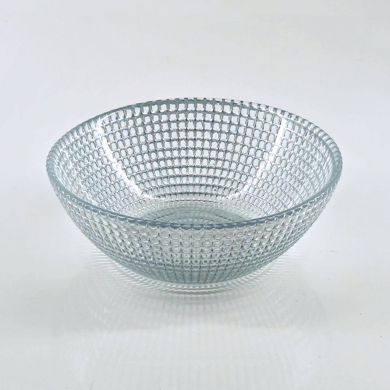 Bol latéral en verre doré Pyle, Argent