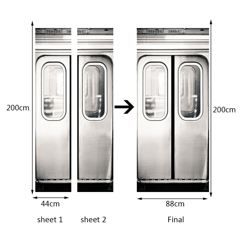 Lift Door Sticker 2m x 88cm