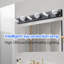 Luminaires de salle de bain à DEL avec miroir - noir 6, à intensité variable, rotatif, économie d'énergie, facile à assembler à 6 lumières murales de salle de bain à intensité variable, DEL, conception rotative, économie d'énergie, installation et montage simples-515571703-515571704-515571706
