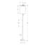 Lampe sur pied Tila, structure tubulaire en métal, 62 po, abat-jour ivoire-107123070