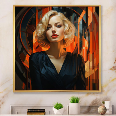 Femme habillée tranchante - impressions sur toile tendance