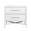 Ensemble de tête de lit simple et de table de chevet Mar - blanc-388029896-388817523-388029895