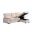 Canapé-lit modulaire réversible en tissu de velours beige Kipling-1900402571
