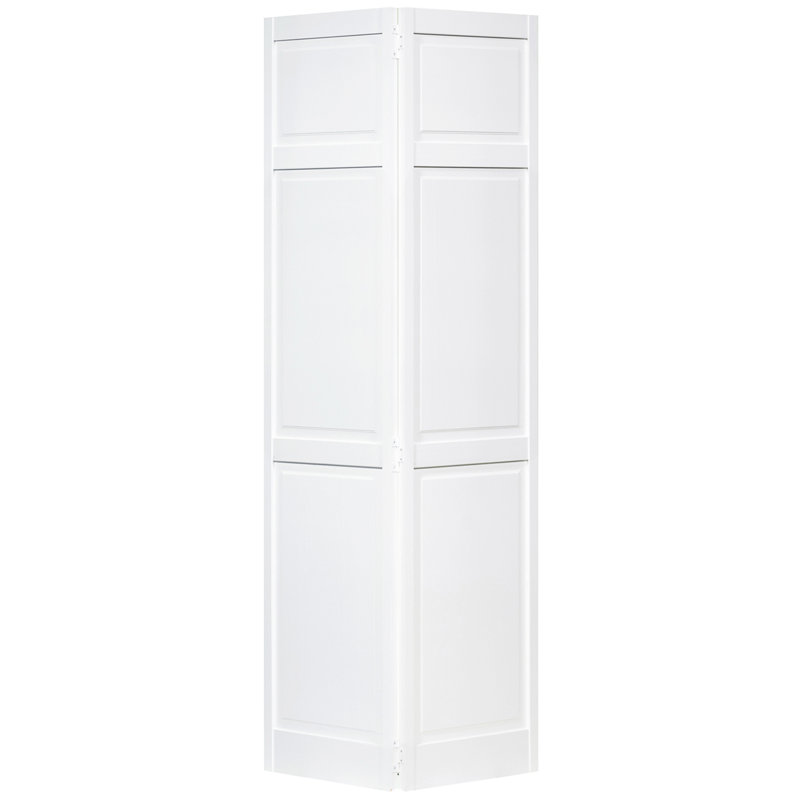 Panelled Wood Primed Bi-Fold Door, 36" x 80"