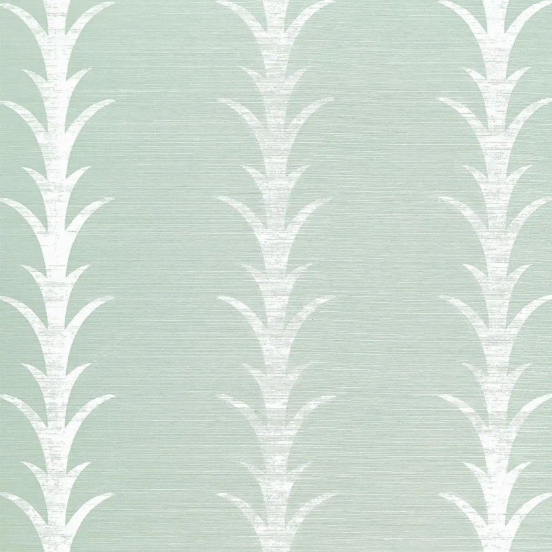 Papier peint Schisacher x Celerie Kemble Acanthus, Verre de mer et craie