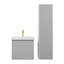 Meuble-lavabo flottant avec lavabo et armoire latérale 20 po Loften-87851277