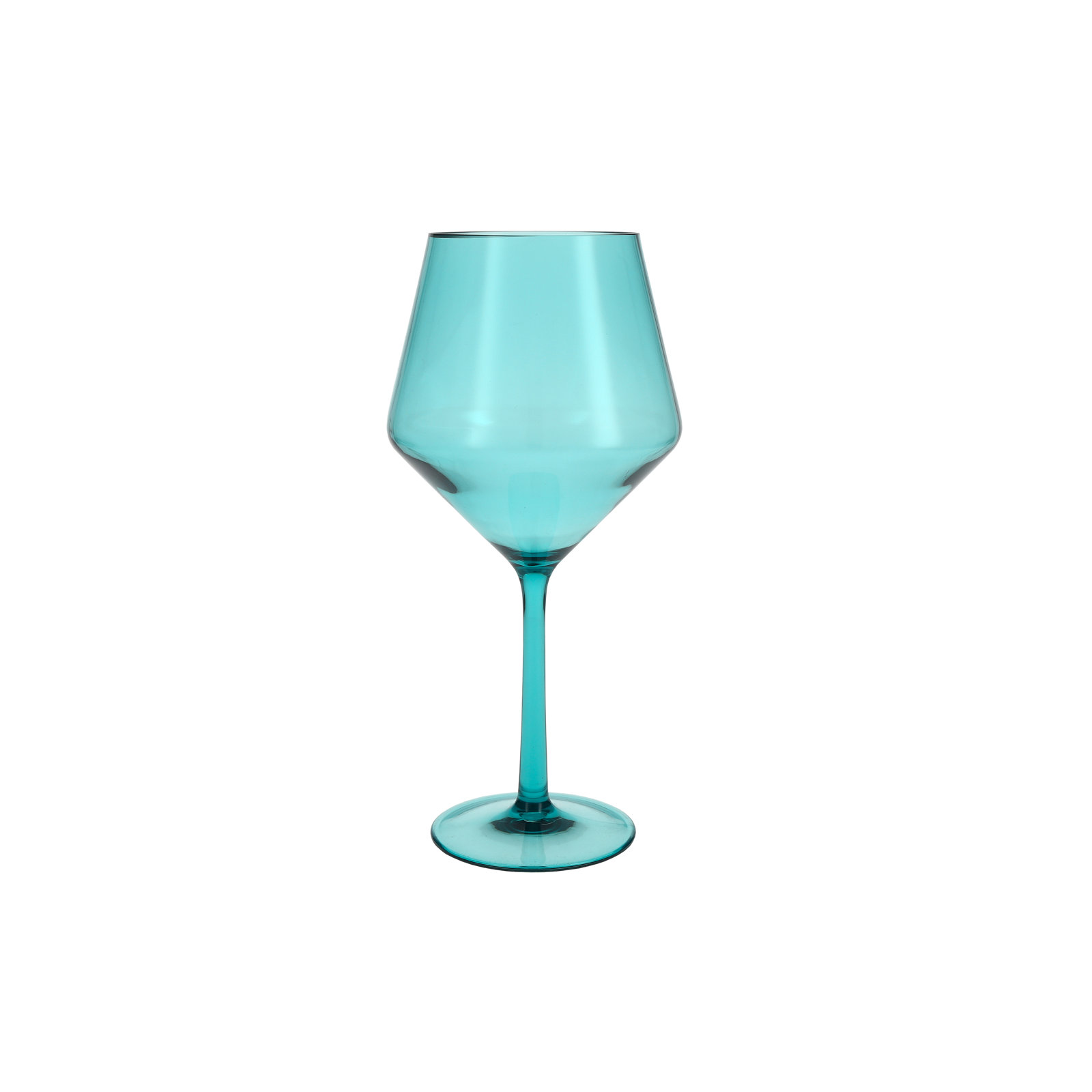 Sole Shatter-Resistant Sauvignon Blanc Glass, 22 oz., Aqua Sky Blue Green