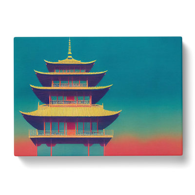 Watercolour Pagoda Vol.2 - Wrapped Canvas
