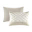 Housse de couette en coton 3 pièces pour grand lit, capitonnage en chenille, toucher, design, envers taupe, literie lavable pour grand lit, élégance, imprimé, machine-121409564-121409565