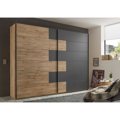 2-türiger Kleiderschrank aus Holzwerkstoff