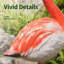 Flamant rose en plastique, rouge, blanc-133033158