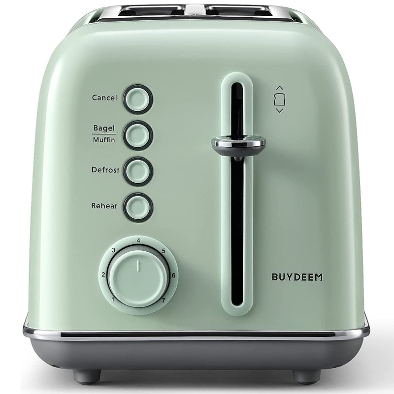 Buydeem 2-Slice Toaster, Celadon Green