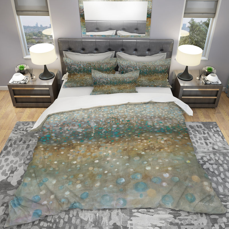 Brown Rain - Ensemble de housse de couette Cabin & Lodge - Microfibre de polyester