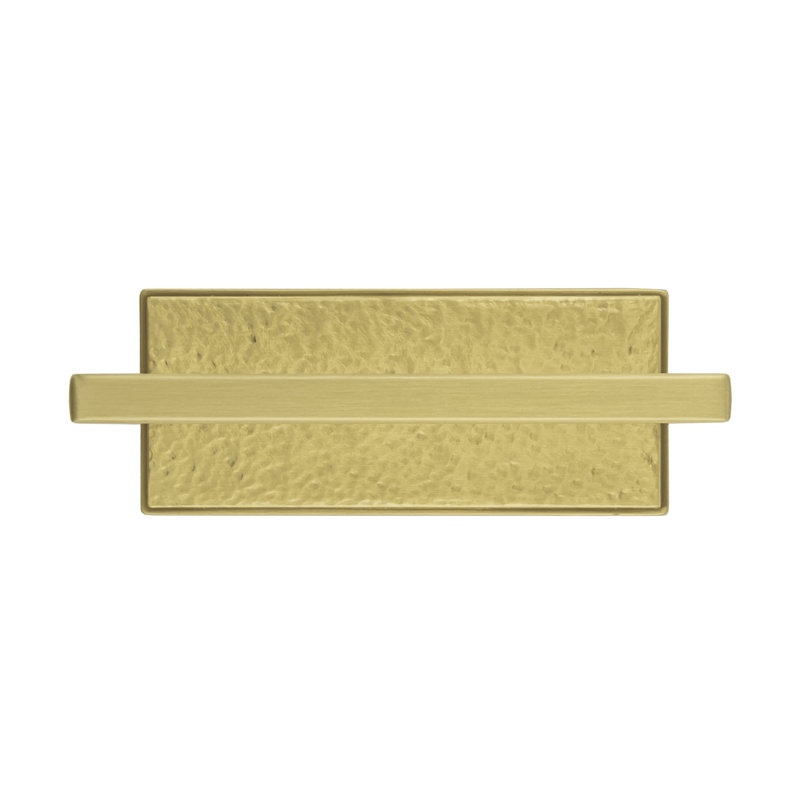 Bijou Ember Collection Handle Pull - Contemporary Hardware for Drawers & Cabinets, Brushed Golden Brass, 3"