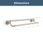 Porte-serviettes mural double 24,25 po Jamestown-9689945