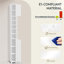 Narrow Linen Freestanding Bathroom Cabinet with Adjustable Shelf