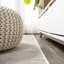 Tapis d'intérieur / extérieur gris clair à tissage plat moderne Amoret-2122359214