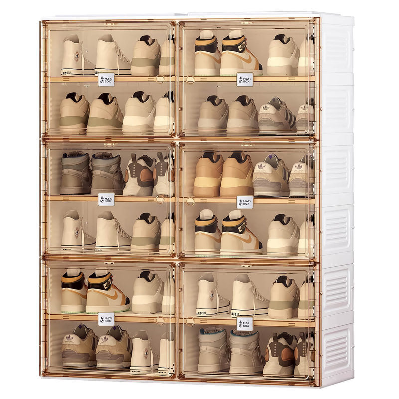 Armoire de rangement pour chaussures pour 24 paires empilable