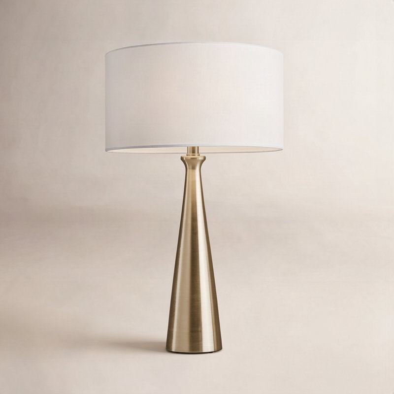 Spadina Metal Table Lamp, Antique Brass