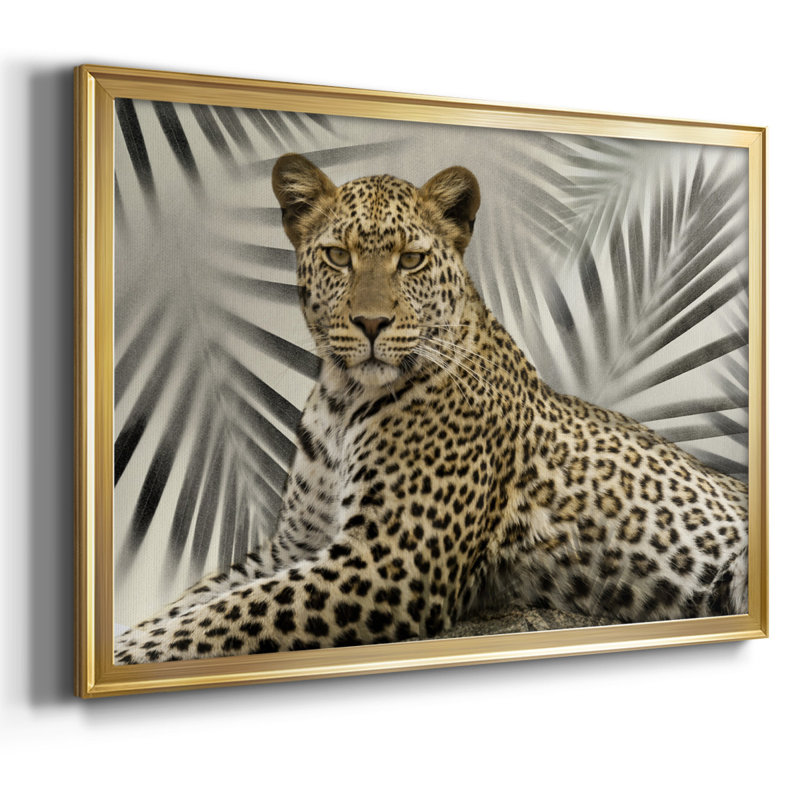 Boho Cheetah - Reproduction de photo sur toile, H 30 po x l 44 po x P 1,5 po, Or