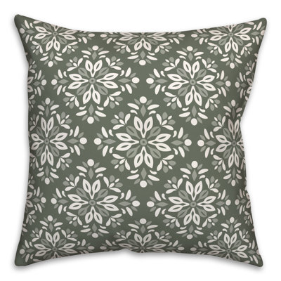 Medallion Outdoor Reversible Throw Pillow