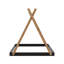 Lit sur pied avec structure triangulaire