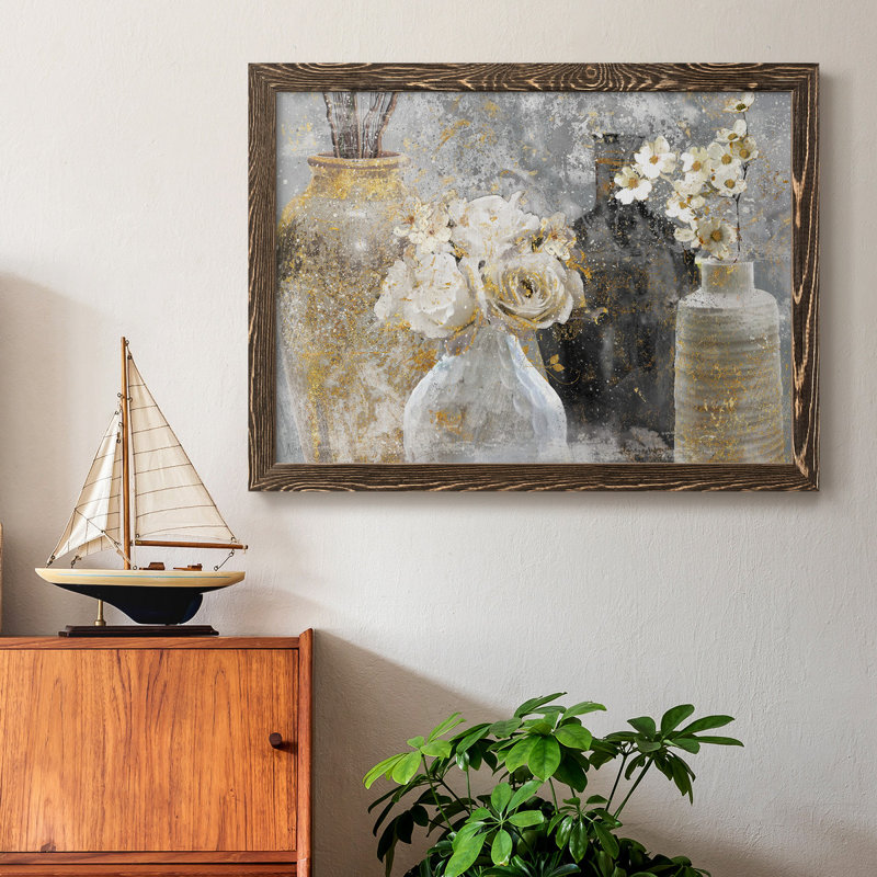 Fleur Couture - reproduction d'art sur toile, Noyer, H 20 po x l 24 po x P 1 po