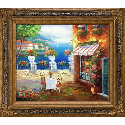 « cafe italie »-cadre photo, reproduction d’art sur toile