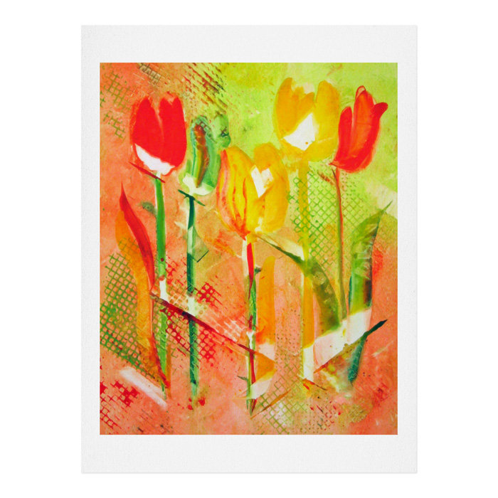 «Citrus Tulips», reproduction d'art, H 14 po x l 11 po