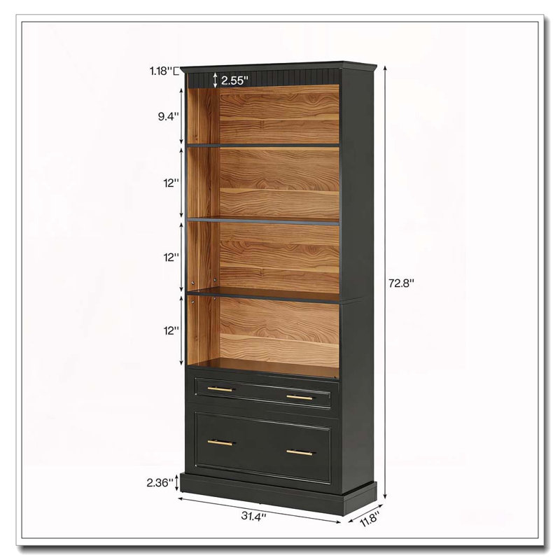 Freestanding Display Shelf,Practical Bookshelf