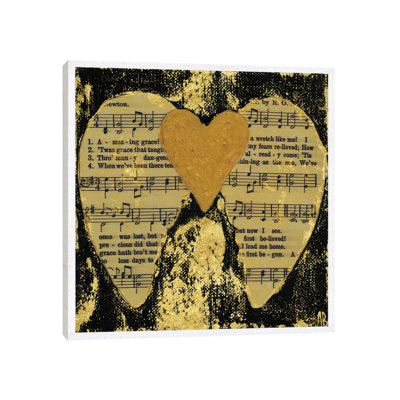 Amazing Grace Black by Ashley Bradley - Print on Canvas