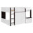 Full Loft House Bed With Playhouse & Storage, Modern Wood Cabin Bed For Kids/Teens, White+Espresso-164521255