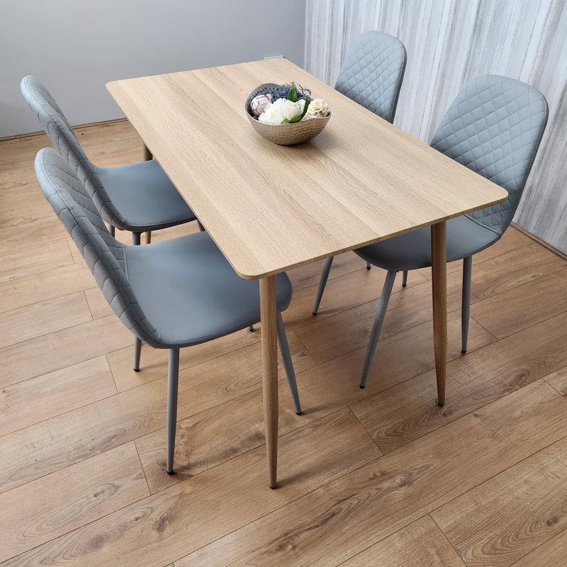 Ankenbaer 4 - Person Dining Set, Grey
